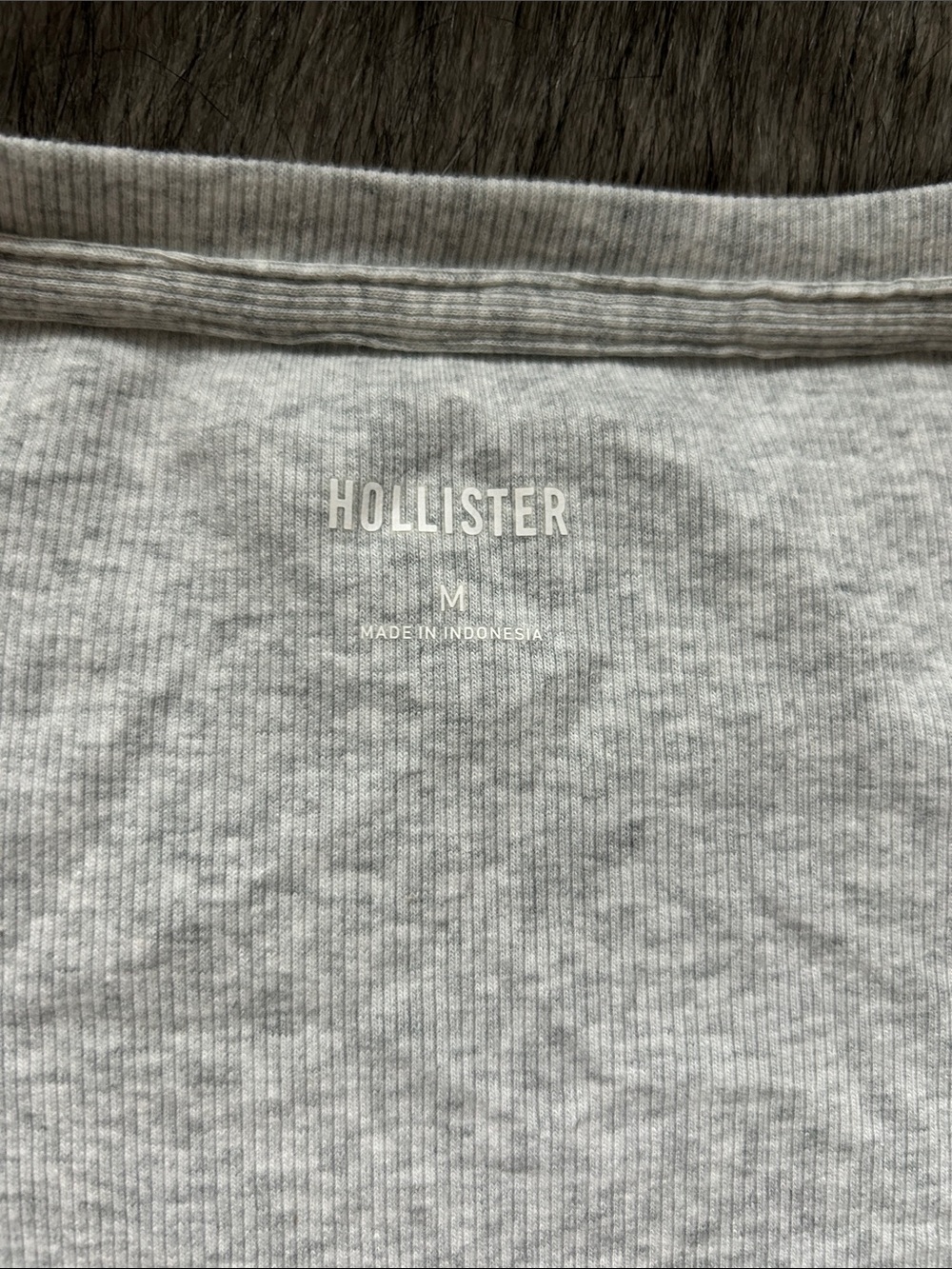 Hollister Y2K Babydoll Top Women’s Gray Long Sleeve Tie Back Bella Swan Medium - Picture 6 of 9